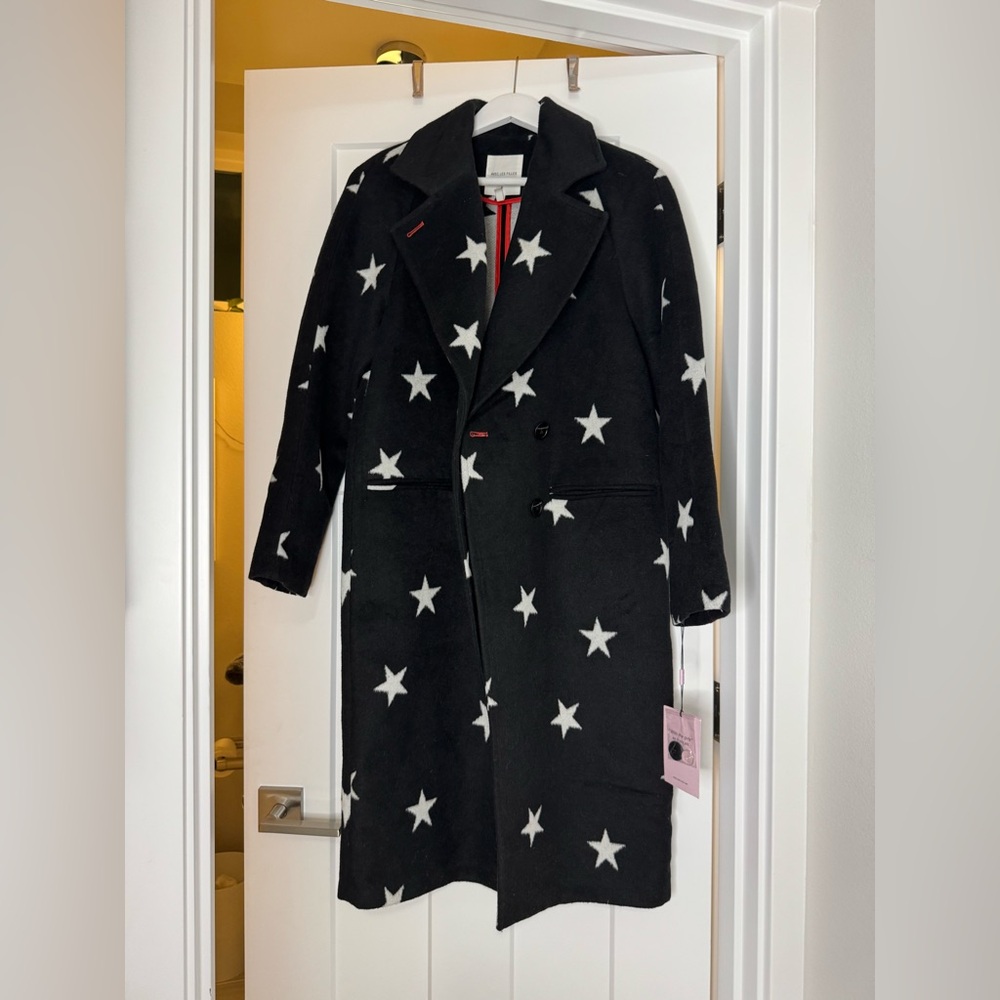 Avec Les Filles NWT fun star print coat